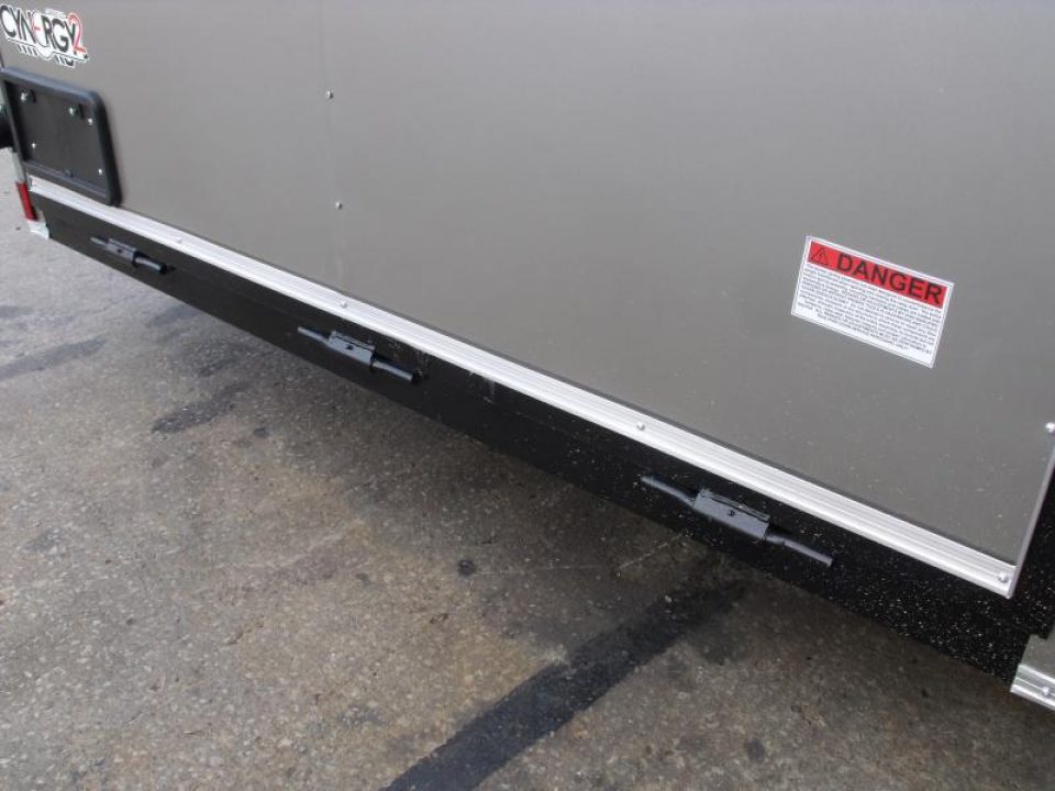 New HUGE SALE WHILE THEY LAST    !!! Enclosed Trailer 7 X 12 Ramp  7'  Interior Insulated Trailer Two Tone Charcoal Frt/ Silver Mist Rear   In Color  Tube Construction