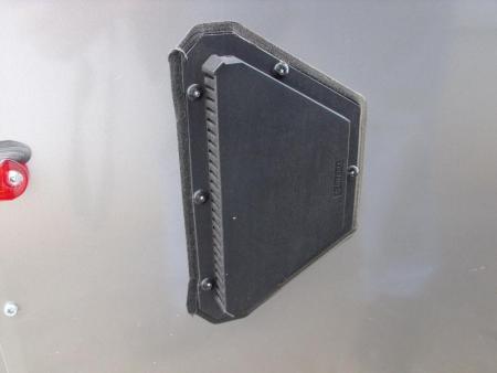 New HUGE SALE WHILE THEY LAST    !!! Enclosed Trailer 7 X 12 Ramp  7'  Interior Insulated Trailer Two Tone Charcoal Frt/ Silver Mist Rear   In Color  Tube Construction