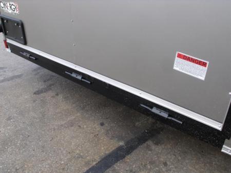 New HUGE SALE WHILE THEY LAST    !!! Enclosed Trailer 7 X 12 Ramp  7'  Interior Insulated Trailer Two Tone Charcoal Frt/ Silver Mist Rear   In Color  Tube Construction