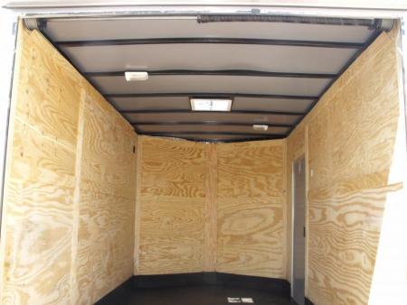 New HUGE SALE WHILE THEY LAST    !!! Enclosed Trailer 7 X 12 Ramp  7'  Interior Insulated Trailer Two Tone Charcoal Frt/ Silver Mist Rear   In Color  Tube Construction