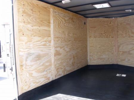 New HUGE SALE WHILE THEY LAST    !!! Enclosed Trailer 7 X 12 Ramp  7'  Interior Insulated Trailer Two Tone Charcoal Frt/ Silver Mist Rear   In Color  Tube Construction