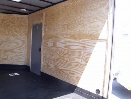 New HUGE SALE WHILE THEY LAST    !!! Enclosed Trailer 7 X 12 Ramp  7'  Interior Insulated Trailer Two Tone Charcoal Frt/ Silver Mist Rear   In Color  Tube Construction