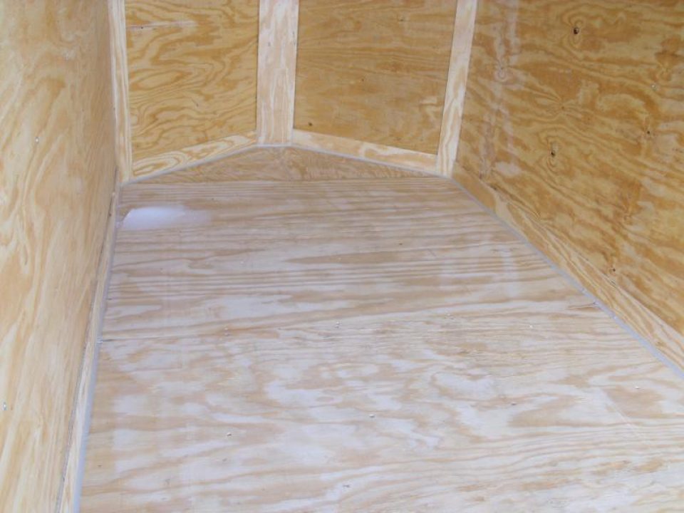 New HUGE SALE WHILE THEY LAST !!!   Enclosed Trailer 5 x 10  Ramp 5' Two Tone In Color White Front/Silver Mist Rear