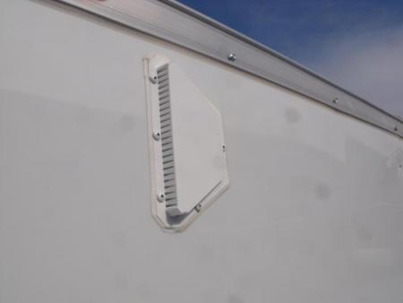 New HUGE SALE WHILE THEY LAST !!!   Enclosed Trailer 5 x 10  Ramp 5' Two Tone In Color White Front/Silver Mist Rear