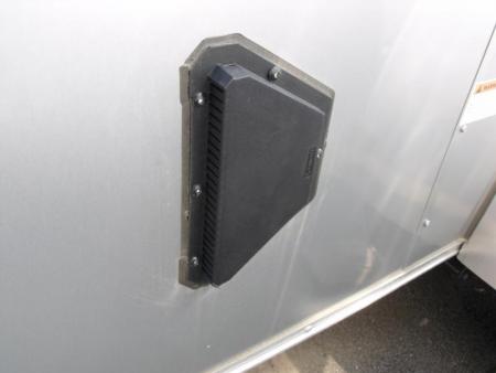 New HUGE SALE WHILE THEY LAST !!!   Enclosed Trailer 5 x 10  Ramp 5' Two Tone In Color White Front/Silver Mist Rear