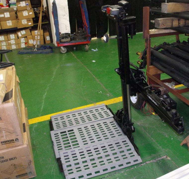 Used BRUNO Out-Sider ASL-250A/B & ASLHTP- Exterior Scooter & Powerchair Lift & Carrier