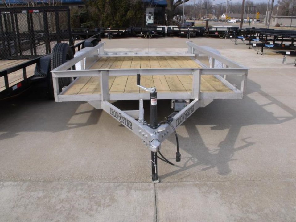 New Aluminum Trailer 83 X 14 Rear Gate  Brakes 7000 Gvwr