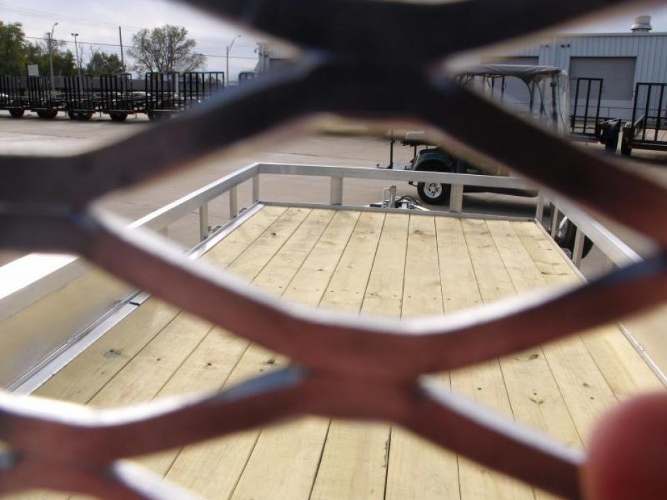 New Aluminum Trailer 83 X 14 Rear Gate  Brakes 7000 Gvwr