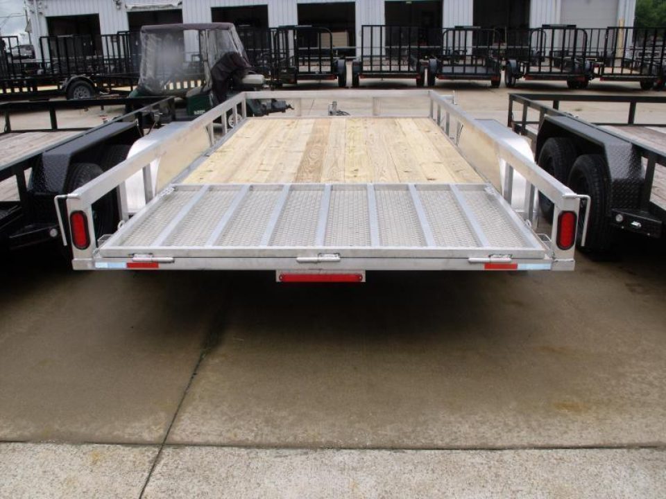 New Aluminum Trailer 83 X 14 Rear Gate  Brakes 7000 Gvwr