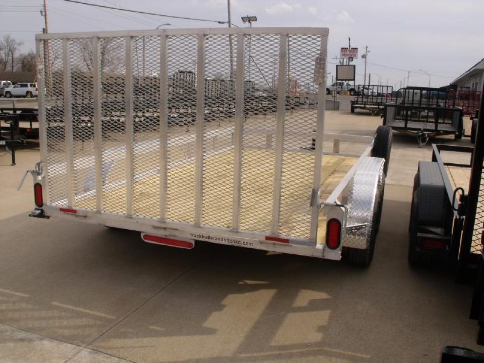 New Aluminum Trailer 83 X 14 Rear Gate  Brakes 7000 Gvwr