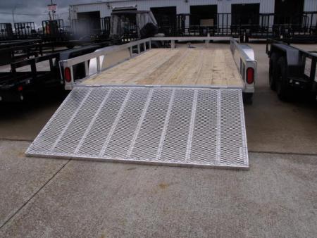 New Aluminum Trailer 83 X 14 Rear Gate  Brakes 7000 Gvwr