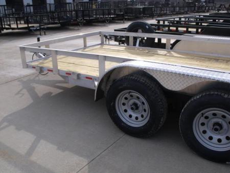 New Aluminum Trailer 83 X 14 Rear Gate  Brakes 7000 Gvwr