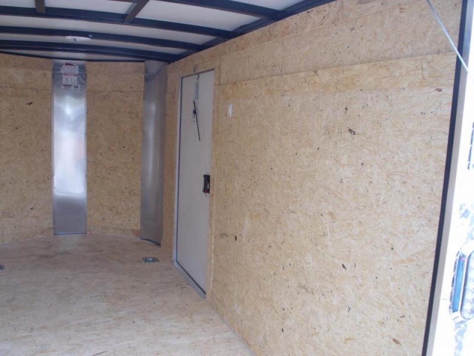 New Enclosed Trailer 5 X 10 Ramp 2990 Axle Black In Color  Extended Tongue All Tube Construction