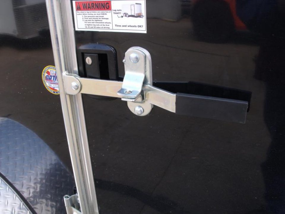 New Enclosed Trailer 5 X 10 Ramp 2990 Axle Black In Color  Extended Tongue All Tube Construction