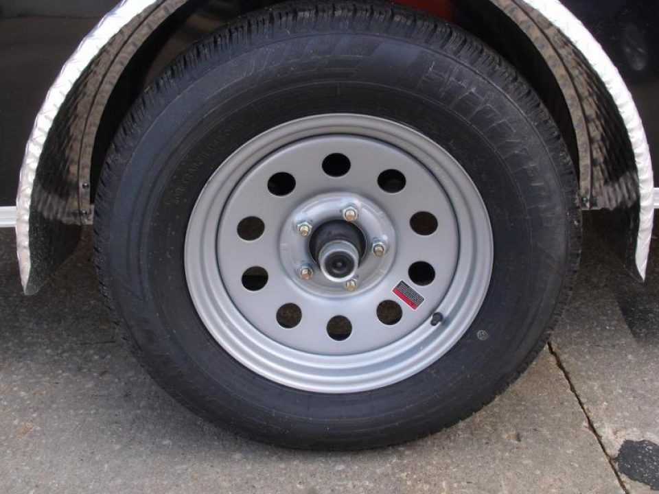 New Enclosed Trailer 5 X 10 Ramp 2990 Axle Black In Color  Extended Tongue All Tube Construction