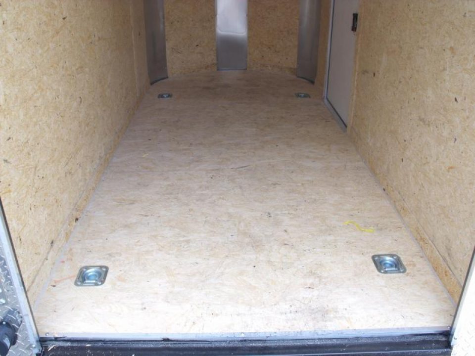 New Enclosed Trailer 5 X 10 Ramp 2990 Axle Black In Color  Extended Tongue All Tube Construction