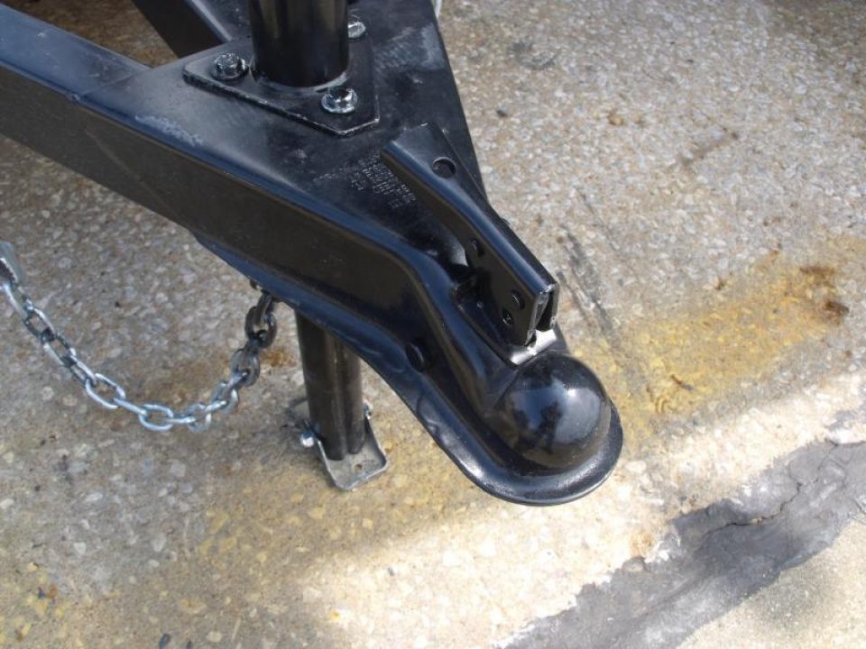 New Enclosed Trailer 5 X 10 Ramp 2990 Axle Black In Color  Extended Tongue All Tube Construction