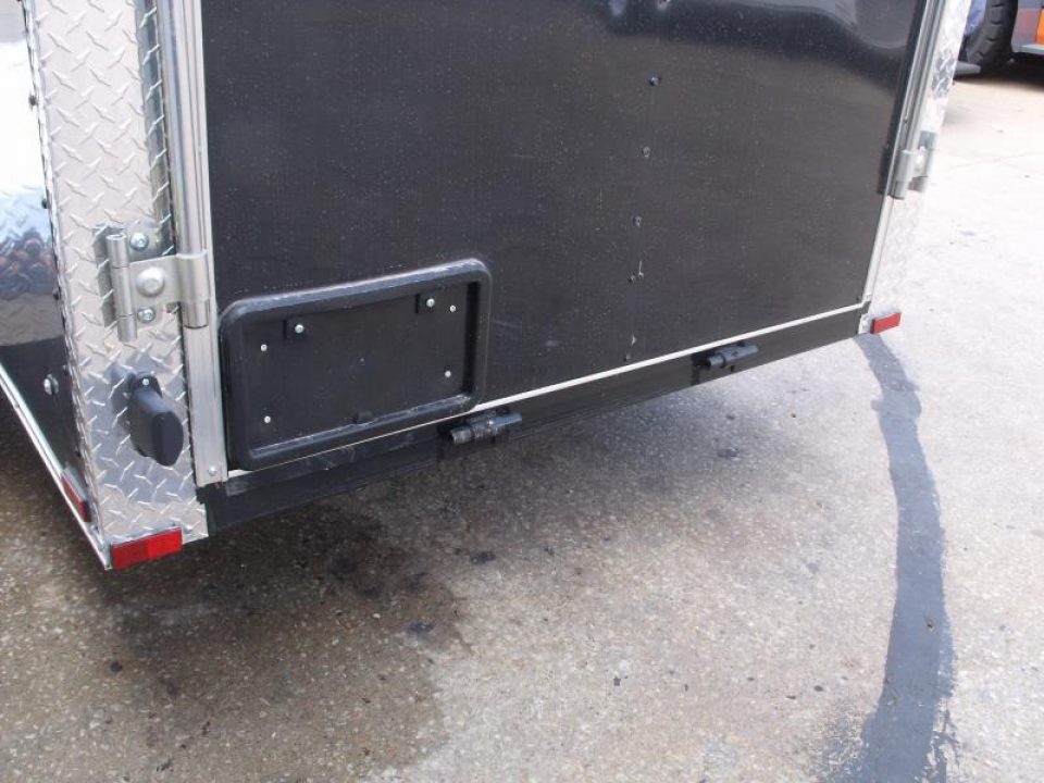 New Enclosed Trailer 5 X 10 Ramp 2990 Axle Black In Color  Extended Tongue All Tube Construction