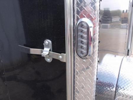 New Enclosed Trailer 5 X 10 Ramp 2990 Axle Black In Color  Extended Tongue All Tube Construction