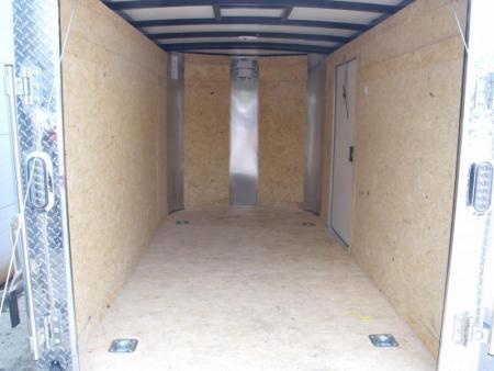 New Enclosed Trailer 5 X 10 Ramp 2990 Axle Black In Color  Extended Tongue All Tube Construction