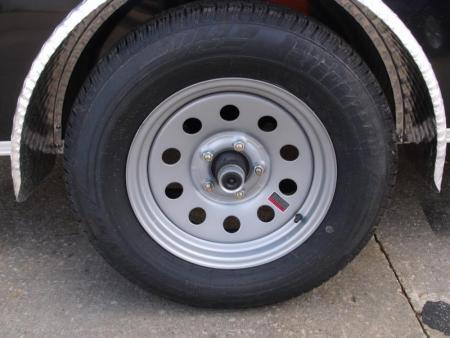 New Enclosed Trailer 5 X 10 Ramp 2990 Axle Black In Color  Extended Tongue All Tube Construction