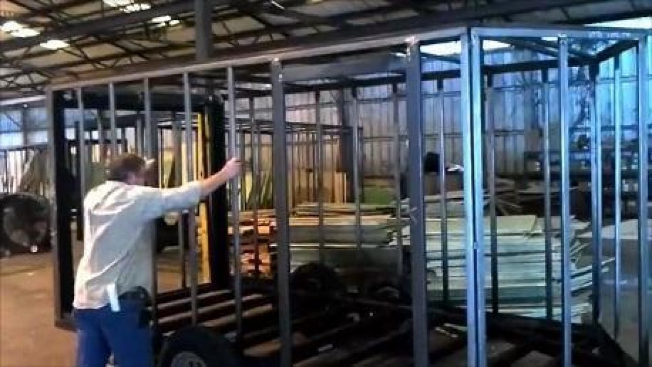 New HUGE SALE  Enclosed Trailer 5 X 10 Ramp 2990 Axle White In Color All Tube Construction