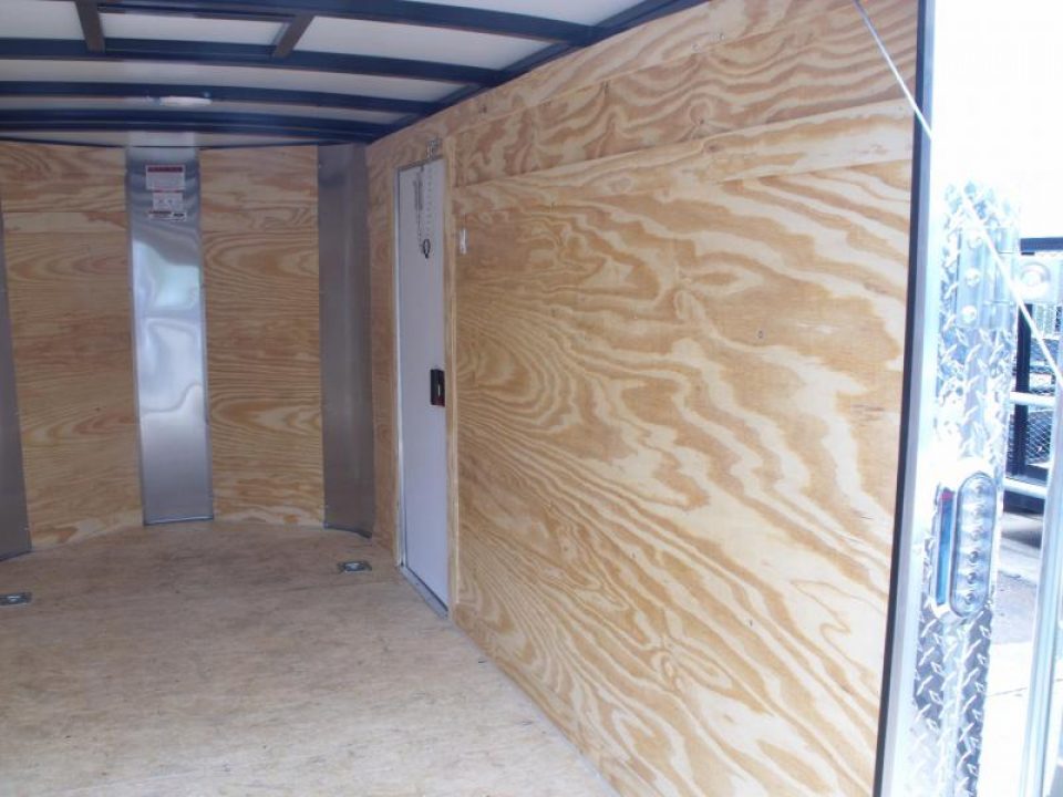 New HUGE SALE  Enclosed Trailer 5 X 10 Ramp 2990 Axle White In Color All Tube Construction