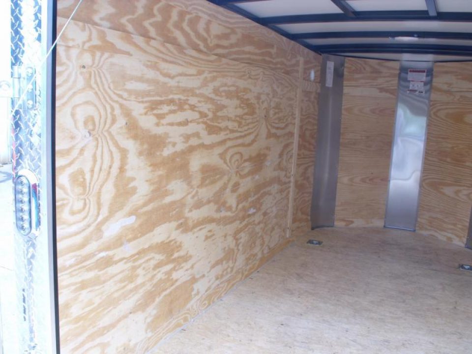 New HUGE SALE  Enclosed Trailer 5 X 10 Ramp 2990 Axle White In Color All Tube Construction