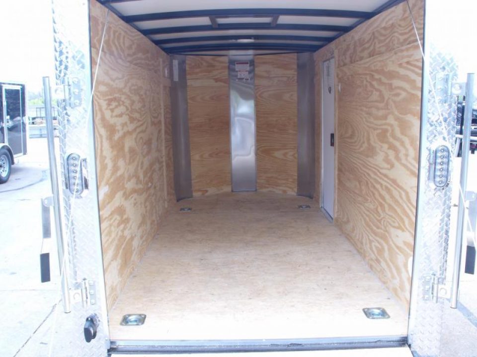 New HUGE SALE  Enclosed Trailer 5 X 10 Ramp 2990 Axle White In Color All Tube Construction