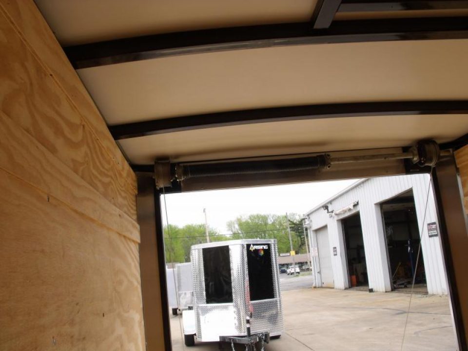 New HUGE SALE  Enclosed Trailer 5 X 10 Ramp 2990 Axle White In Color All Tube Construction