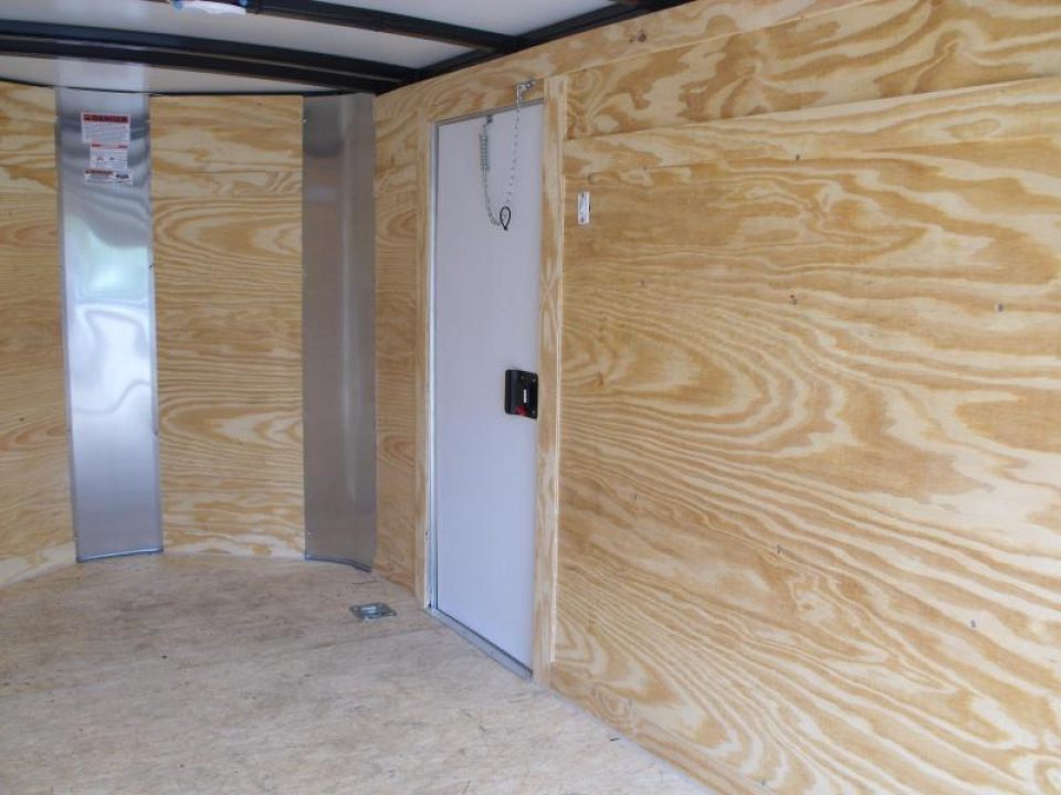 New HUGE SALE  Enclosed Trailer 5 X 10 Ramp 2990 Axle White In Color All Tube Construction