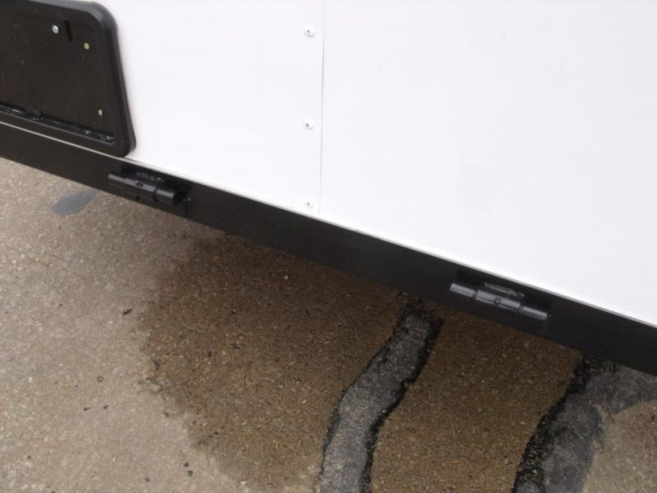 New HUGE SALE  Enclosed Trailer 5 X 10 Ramp 2990 Axle White In Color All Tube Construction