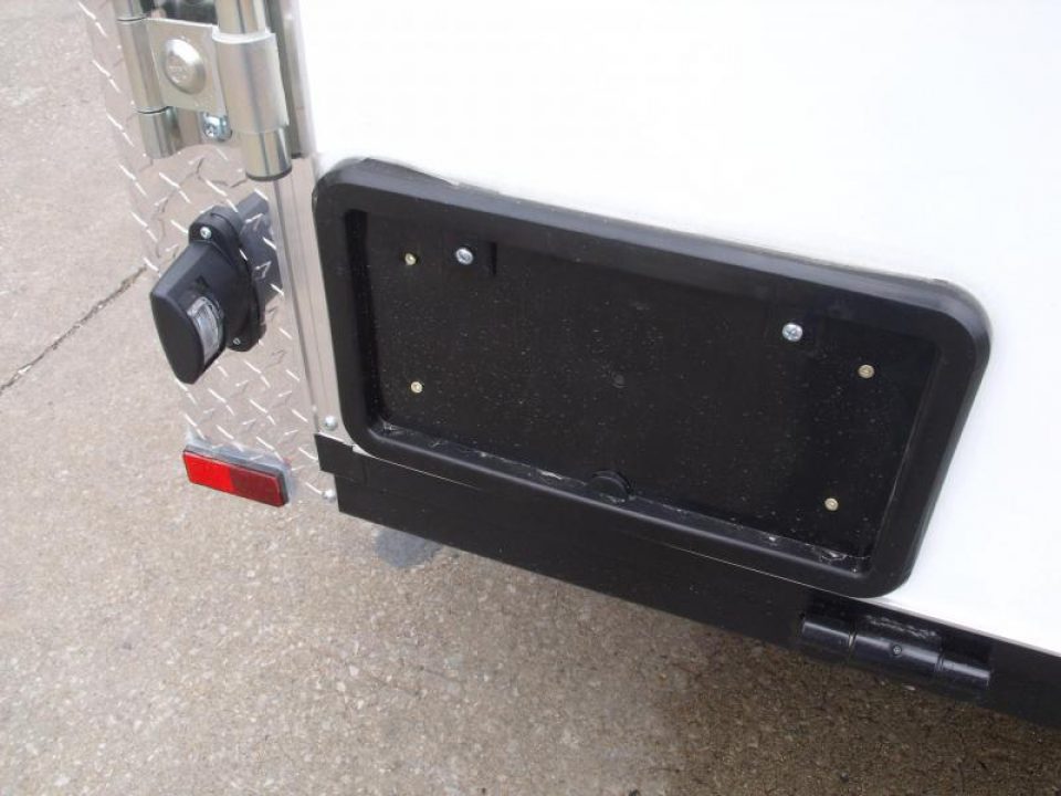 New HUGE SALE  Enclosed Trailer 5 X 10 Ramp 2990 Axle White In Color All Tube Construction