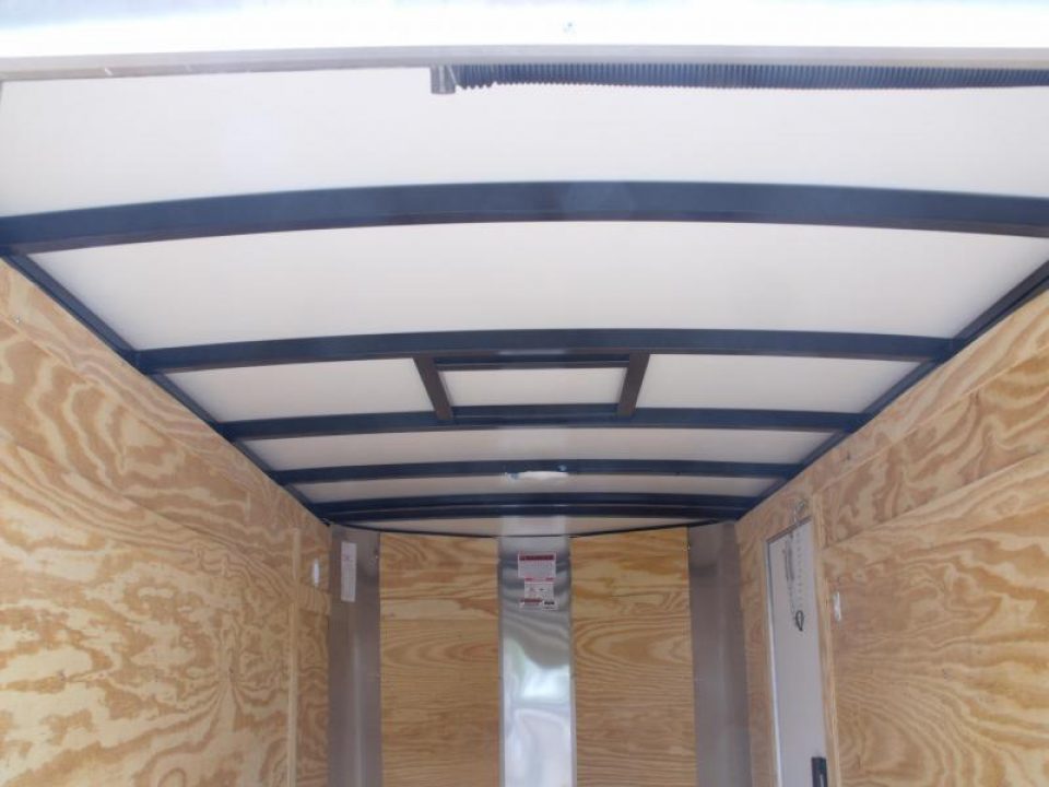 New HUGE SALE  Enclosed Trailer 5 X 10 Ramp 2990 Axle White In Color All Tube Construction