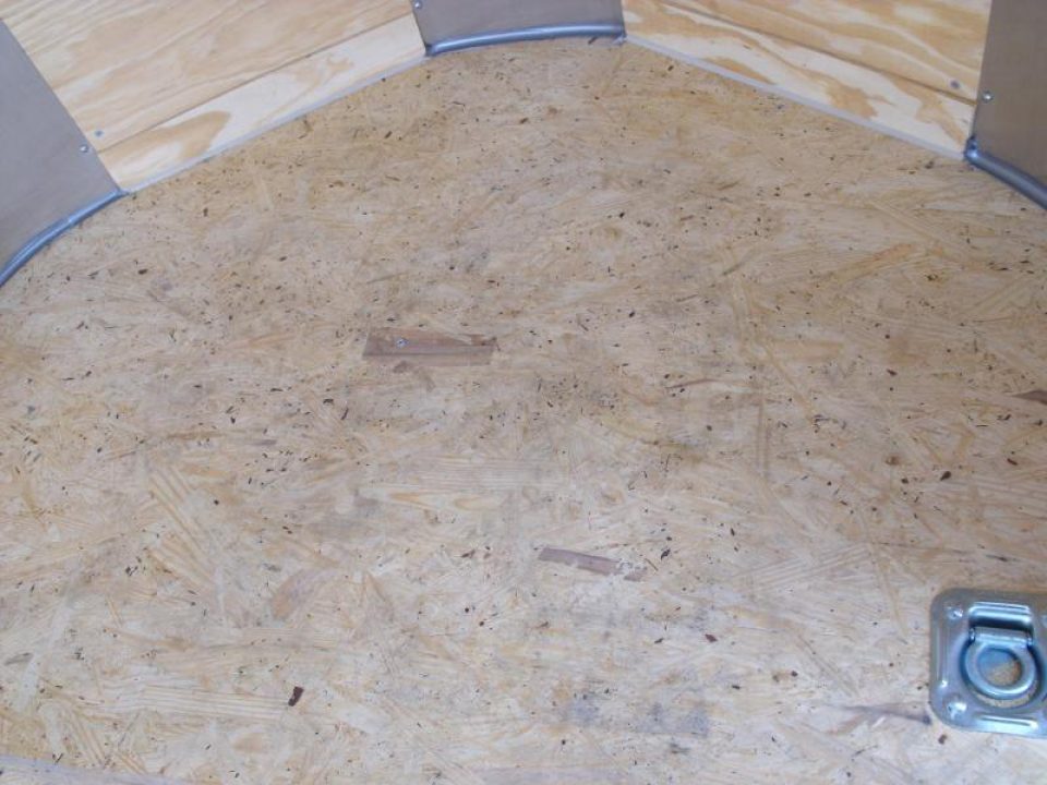 New HUGE SALE  Enclosed Trailer 5 X 10 Ramp 2990 Axle White In Color All Tube Construction