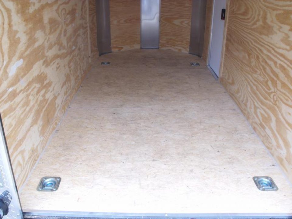 New HUGE SALE  Enclosed Trailer 5 X 10 Ramp 2990 Axle White In Color All Tube Construction