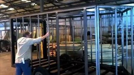 New HUGE SALE  Enclosed Trailer 5 X 10 Ramp 2990 Axle White In Color All Tube Construction