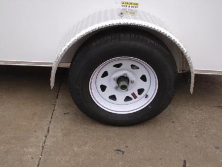 New HUGE SALE  Enclosed Trailer 5 X 10 Ramp 2990 Axle White In Color All Tube Construction