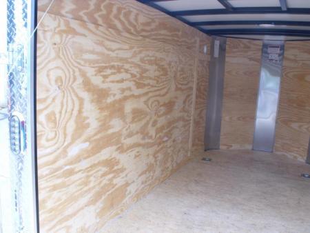 New HUGE SALE  Enclosed Trailer 5 X 10 Ramp 2990 Axle White In Color All Tube Construction