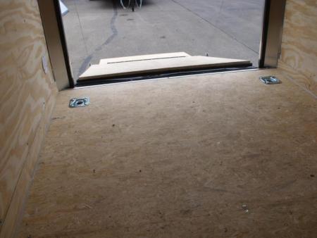 New HUGE SALE  Enclosed Trailer 5 X 10 Ramp 2990 Axle White In Color All Tube Construction