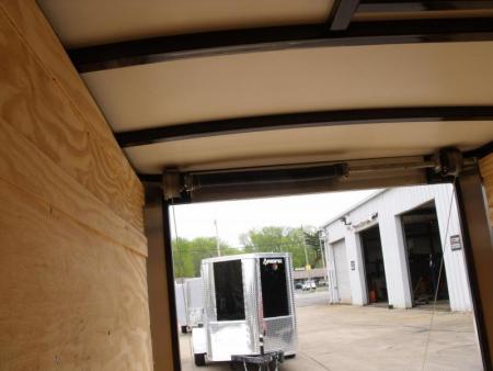 New HUGE SALE  Enclosed Trailer 5 X 10 Ramp 2990 Axle White In Color All Tube Construction