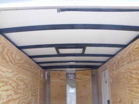 New HUGE SALE  Enclosed Trailer 5 X 10 Ramp 2990 Axle White In Color All Tube Construction
