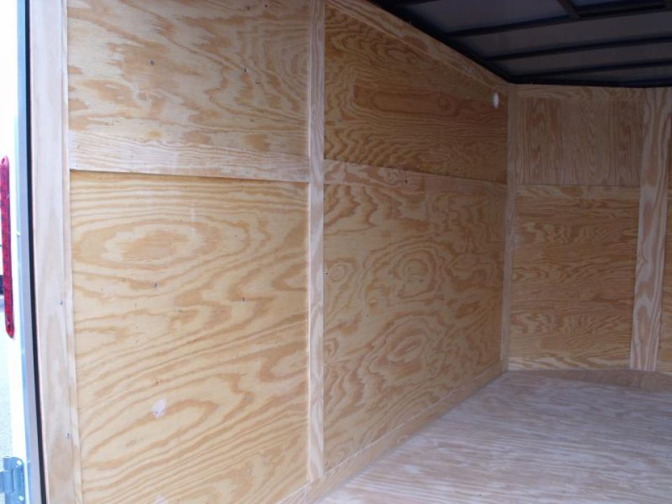 New HUGE SALE WHILE THE LAST  !!!  Enclosed Trailer 6 X 12  BARN DOOR    6' 9"  Interior White  In Color  All Tube Construction