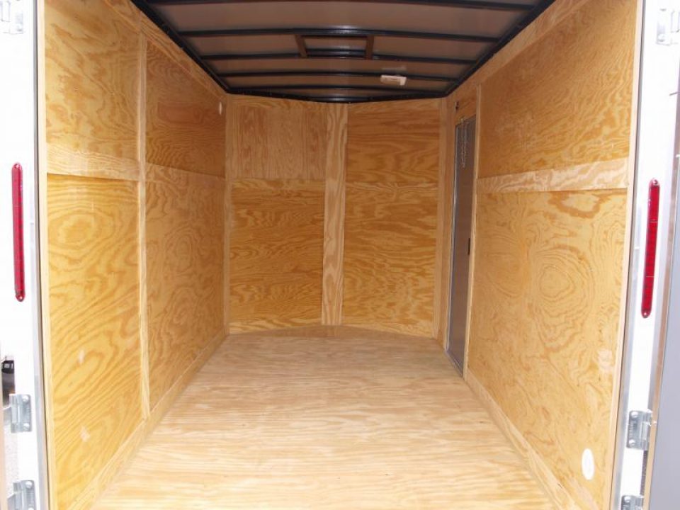 New HUGE SALE WHILE THE LAST  !!!  Enclosed Trailer 6 X 12  BARN DOOR    6' 9"  Interior White  In Color  All Tube Construction