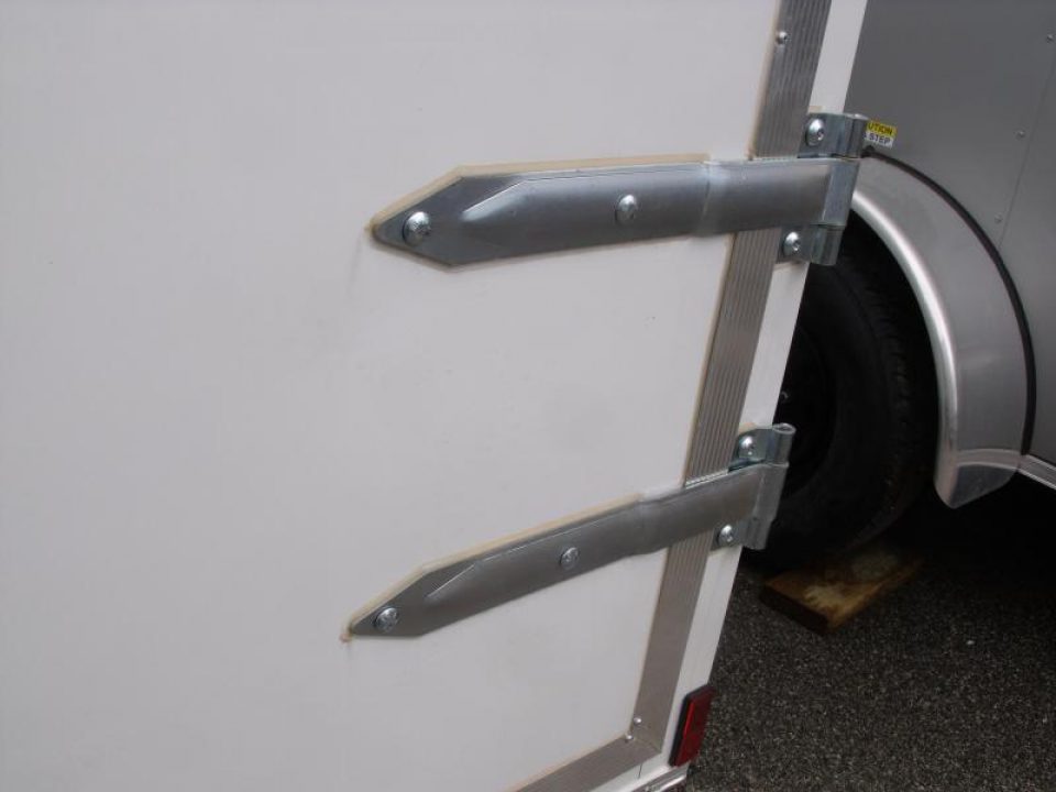 New HUGE SALE WHILE THE LAST  !!!  Enclosed Trailer 6 X 12  BARN DOOR    6' 9"  Interior White  In Color  All Tube Construction