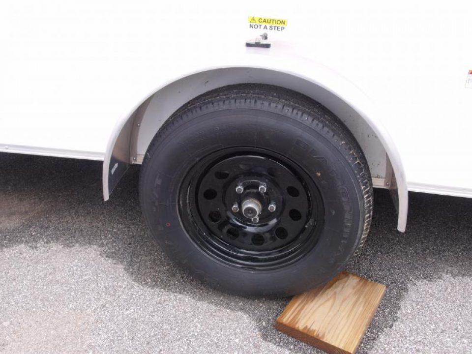 New HUGE SALE WHILE THE LAST  !!!  Enclosed Trailer 6 X 12  BARN DOOR    6' 9"  Interior White  In Color  All Tube Construction