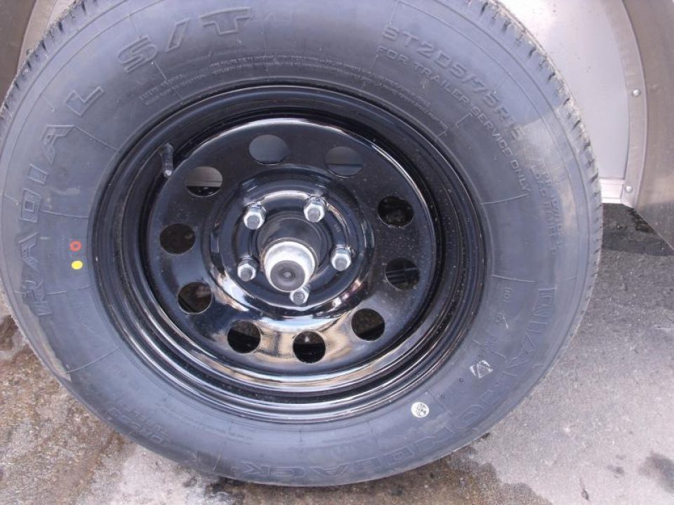 New HUGE SALE WHILE THE LAST  !!!  Enclosed Trailer 6 X 12  BARN DOOR    6' 9"  Interior White  In Color  All Tube Construction