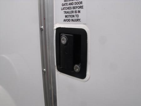 New HUGE SALE WHILE THE LAST  !!!  Enclosed Trailer 6 X 12  BARN DOOR    6' 9"  Interior White  In Color  All Tube Construction