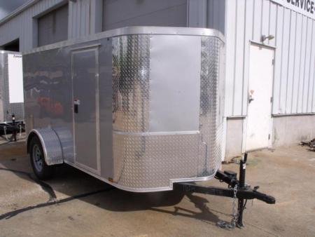 New HUGE SALE Enclosed Trailer 5 X 10 Ramp 2990 Axle Silver Mist  In Color All Tube Construction
