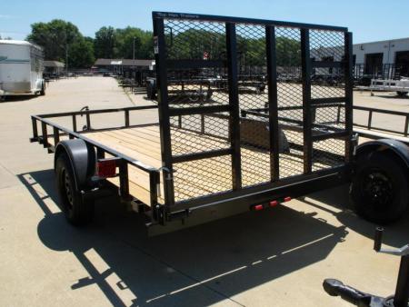 New Utility Trailer 77 X 12  HD   Spring Assisted Front & Rear Fold Rear Gate 2990 Axle